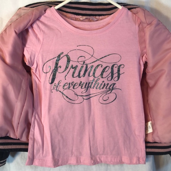 PLACE Jacket & Tshirt Set Pink black Mini squad - Picture 4 of 8